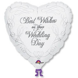 Весільня кулька з гелієм Best Wishes Wedding
